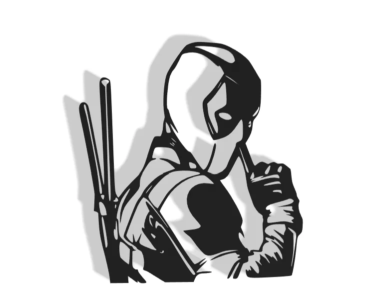 Mô hình trang trí tường Deadpool (Deadpool Decor) ấn tượng - Image 1
