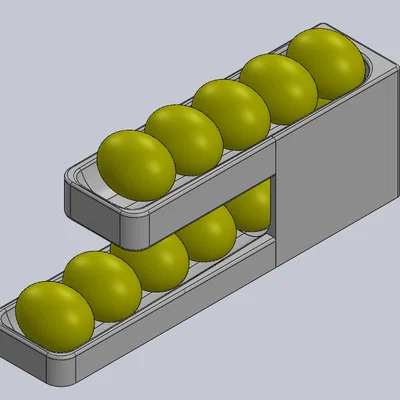 Khay đựng trứng 12 quả 3D - Giải pháp sắp xếp tủ lạnh gọn gàng