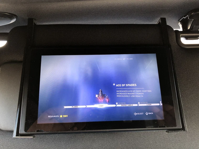 Giá treo Nintendo Switch gắn tấm che nắng xe hơi - Image 1