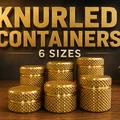 Bộ Hộp Đựng Vân Nhám (Knurled Container Set) - 6 Kích Thước - Thumbnail 1