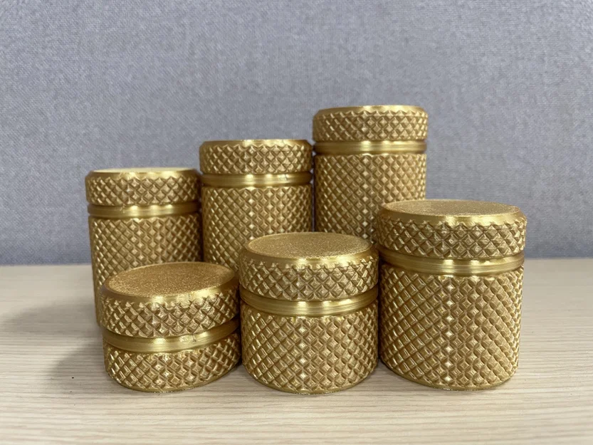Bộ Hộp Đựng Vân Nhám (Knurled Container Set) - 6 Kích Thước - Image 2
