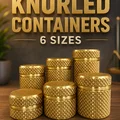 Bộ Hộp Đựng Vân Nhám (Knurled Container Set) - 6 Kích Thước - Thumbnail 3