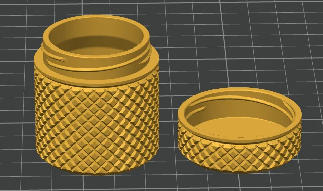 Bộ Hộp Đựng Vân Nhám (Knurled Container Set) - 6 Kích Thước - Image 6
