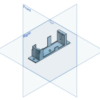 Khung giữ bánh xe cho dự án robot điều khiển từ xa 3D