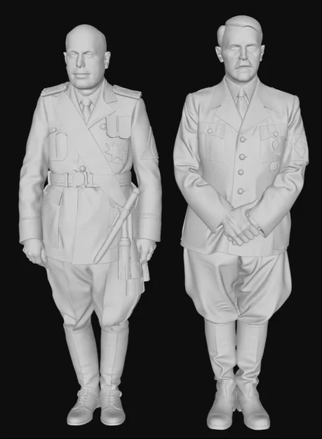 Mô hình 3D nhân vật lịch sử Benito Mussolini và Adolf Hitler - Image 3