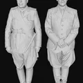 Mô hình 3D nhân vật lịch sử Benito Mussolini và Adolf Hitler - Thumbnail 3