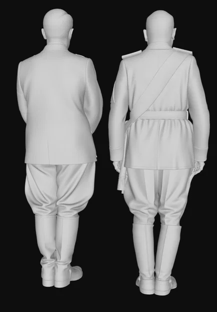 Mô hình 3D nhân vật lịch sử Benito Mussolini và Adolf Hitler - Image 4