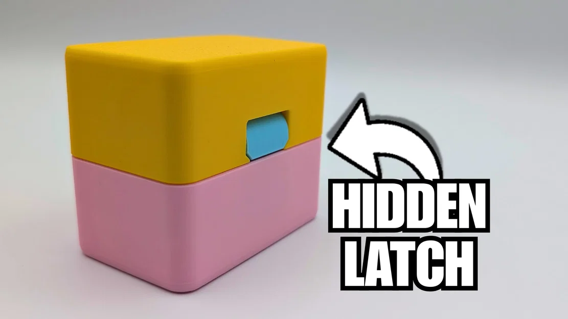 Chốt khóa ẩn bên hông cho hộp in 3D (tệp STEP sẵn sàng tích hợp) - Image 1