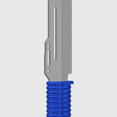 Móc khóa mô hình dao Paracord Knife phong cách CS2 độc đáo
