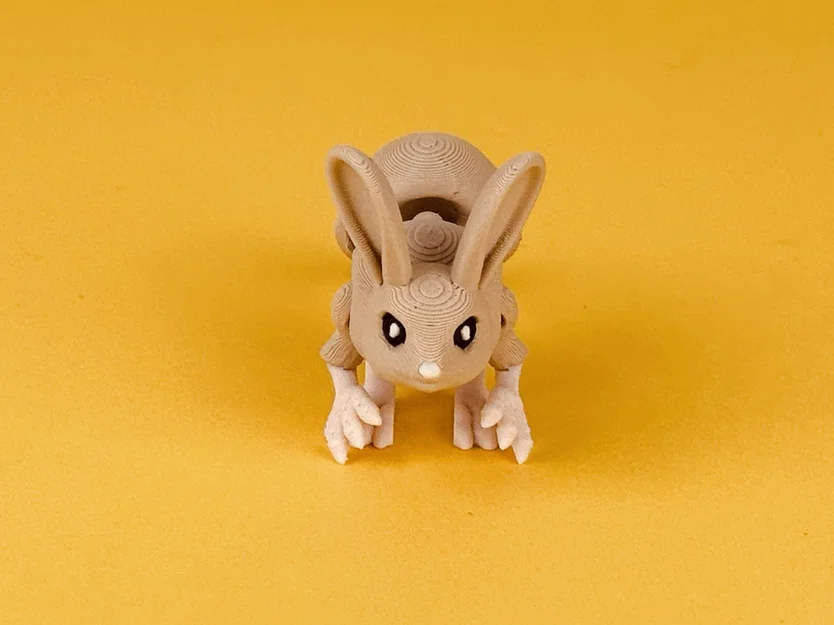 Jerboa - Mô hình động vật có khớp nối làm móc khóa | In nguyên khối | Không cần support - Image 7
