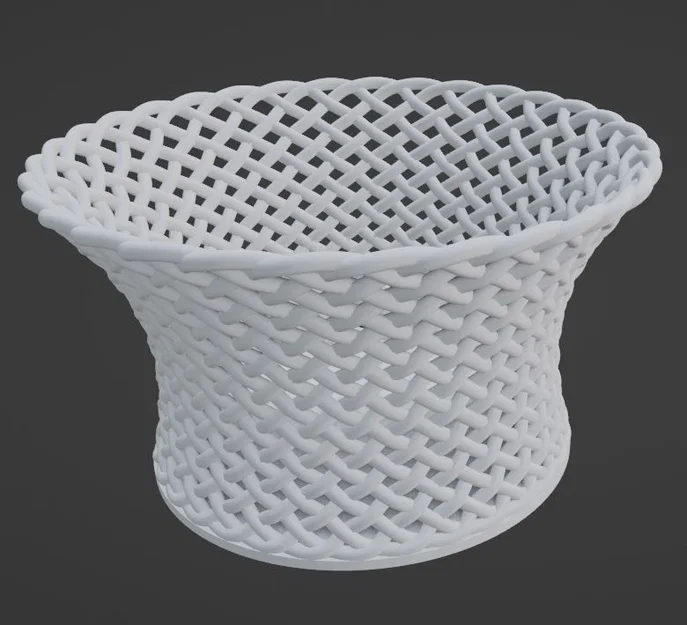Giỏ đựng trái cây, đồ bếp đa năng in 3D phong cách đan mây tinh tế - Image 2