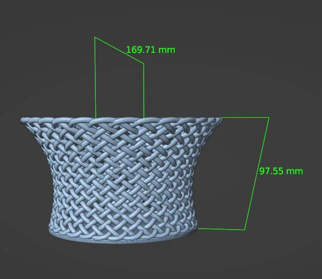 Giỏ đựng trái cây, đồ bếp đa năng in 3D phong cách đan mây tinh tế - Image 4