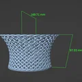 Giỏ đựng trái cây, đồ bếp đa năng in 3D phong cách đan mây tinh tế - Thumbnail 4
