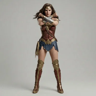 Mô hình 3D vòng tay Wonder Woman - Bracelets of Submission