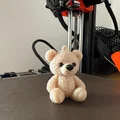 Mô hình chú gấu bông (Teddy Bear) dễ thương dùng làm móc khóa 3D - Thumbnail 1