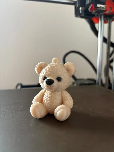 Mô hình chú gấu bông (Teddy Bear) dễ thương dùng làm móc khóa 3D - Image 2