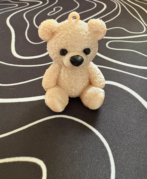Mô hình chú gấu bông (Teddy Bear) dễ thương dùng làm móc khóa 3D - Image 3