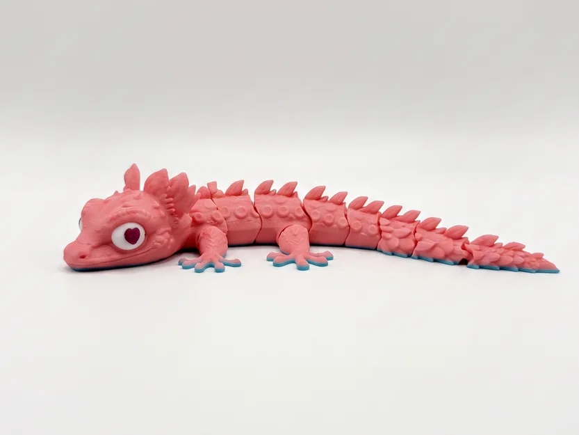 Mô hình thằn lằn khớp nối linh hoạt (Articulated flexi lizard) - Image 2