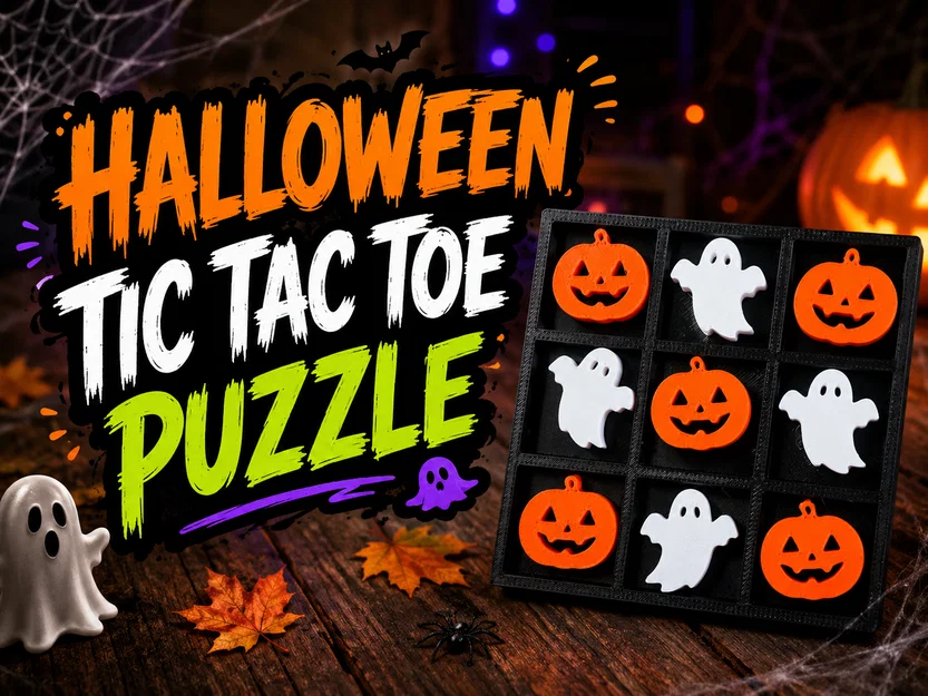 Bộ Cờ Caro Halloween (Tic Tac Toe) - Image 1