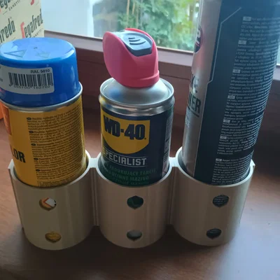Giá treo chai xịt WD40, 3DLac và các loại khác (phiên bản 65mm hoặc 53mm)