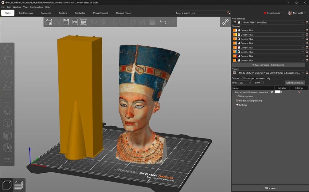 Nefertiti ColorMix - Tạo mô hình với Color Mix Lab - Image 1