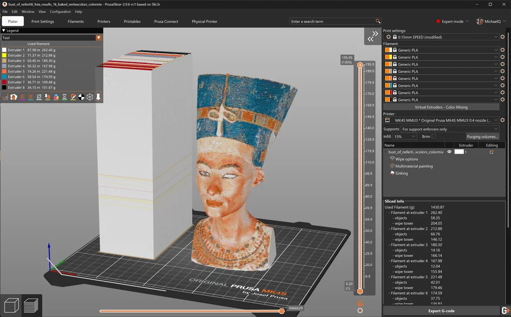 Nefertiti ColorMix - Tạo mô hình với Color Mix Lab - Image 2