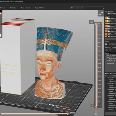 Nefertiti ColorMix - Tạo mô hình với Color Mix Lab