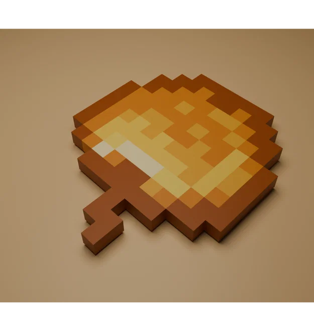 Mô hình Quả Táo Vàng Minecraft - File in 3D nhiều phần 3MF - Image 3