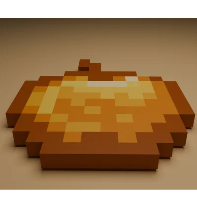Mô hình Quả Táo Vàng Minecraft - File in 3D nhiều phần 3MF