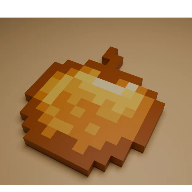 Mô hình Quả Táo Vàng Minecraft - File in 3D nhiều phần 3MF - Image 6