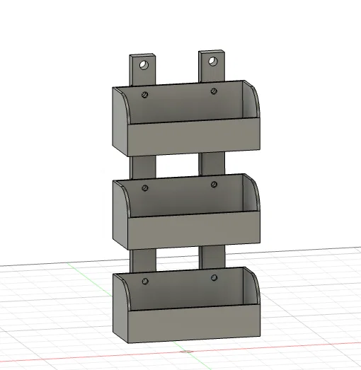 Hệ thống khay treo tường đa năng ORGANIZZATORE GT607 in 3D - Image 1