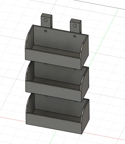 Hệ thống khay treo tường đa năng ORGANIZZATORE GT607 in 3D - Image 2