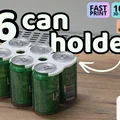 Mẫu khay in 3D cầm tay 6 lon nước tiện dụng (6 Can Holder) - Thumbnail 1