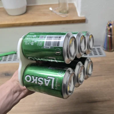 Mẫu khay in 3D cầm tay 6 lon nước tiện dụng (6 Can Holder)