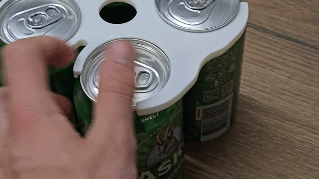 Mẫu khay in 3D cầm tay 6 lon nước tiện dụng (6 Can Holder) - Image 4
