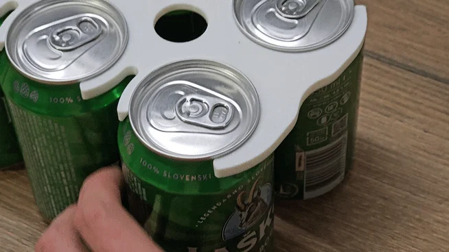 Mẫu khay in 3D cầm tay 6 lon nước tiện dụng (6 Can Holder) - Image 5