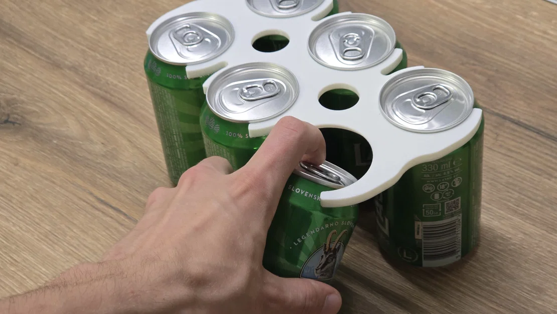 Mẫu khay in 3D cầm tay 6 lon nước tiện dụng (6 Can Holder) - Image 7
