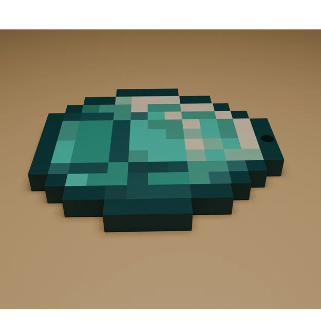 Minecraft Diamond - Mô Hình Voxel Fan Art (STL, GLB, OBJ, 3MF) - Image 4