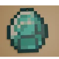 Minecraft Diamond - Mô Hình Voxel Fan Art (STL, GLB, OBJ, 3MF) - Thumbnail 5