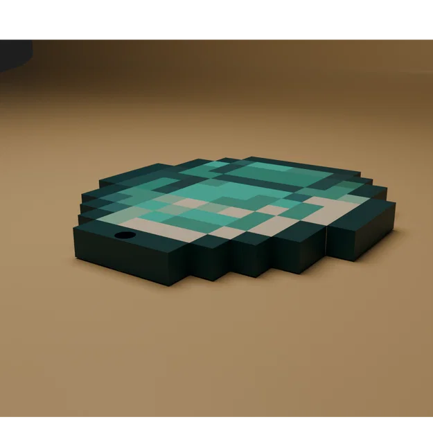 Minecraft Diamond - Mô Hình Voxel Fan Art (STL, GLB, OBJ, 3MF) - Image 6