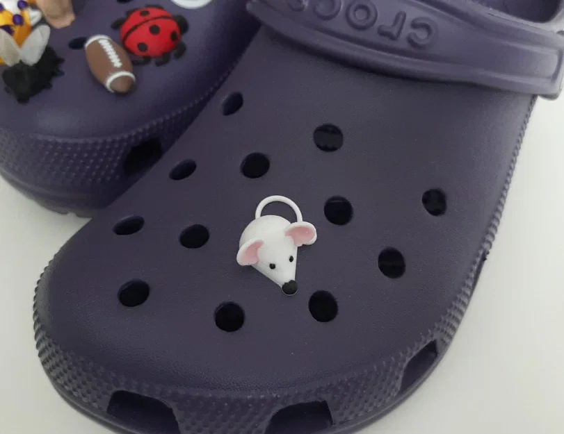 Phụ kiện trang trí Crocs hình chuột 3D độc đáo (Crocs Charm Mouse) - Image 1