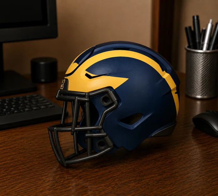 Mô hình Mũ bảo hiểm bóng bầu dục Michigan Wolverines - Speed Flex - Image 1