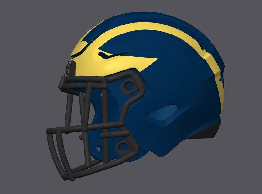 Mô hình Mũ bảo hiểm bóng bầu dục Michigan Wolverines - Speed Flex - Image 2