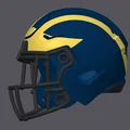Mô hình Mũ bảo hiểm bóng bầu dục Michigan Wolverines - Speed Flex - Thumbnail 2