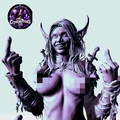 File STL Elf Nụ Cười Ma Mị | Mô Hình Nữ Chiến Binh Fantasy Sexy | Độ Chi Tiết Cao - Thumbnail 3