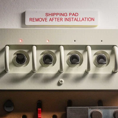 Bảng công tắc 4 kênh phong cách tàu vũ trụ cổ điển (Retro Spacecraft Switch Panel)
