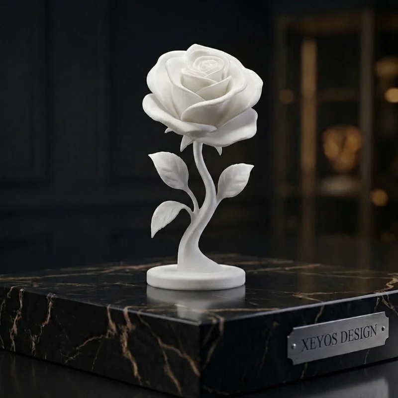 Tượng Hoa Hồng Tinh Tế (Elegant Rose Statue)