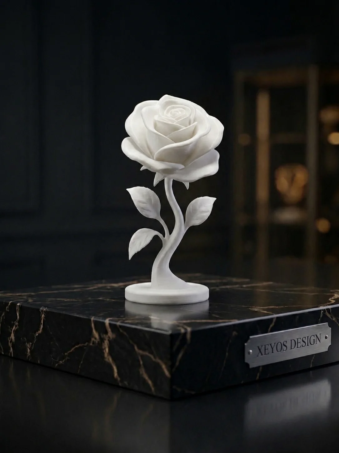 Tượng Hoa Hồng Tinh Tế (Elegant Rose Statue) 1