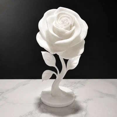 Tượng Hoa Hồng Tinh Tế (Elegant Rose Statue)