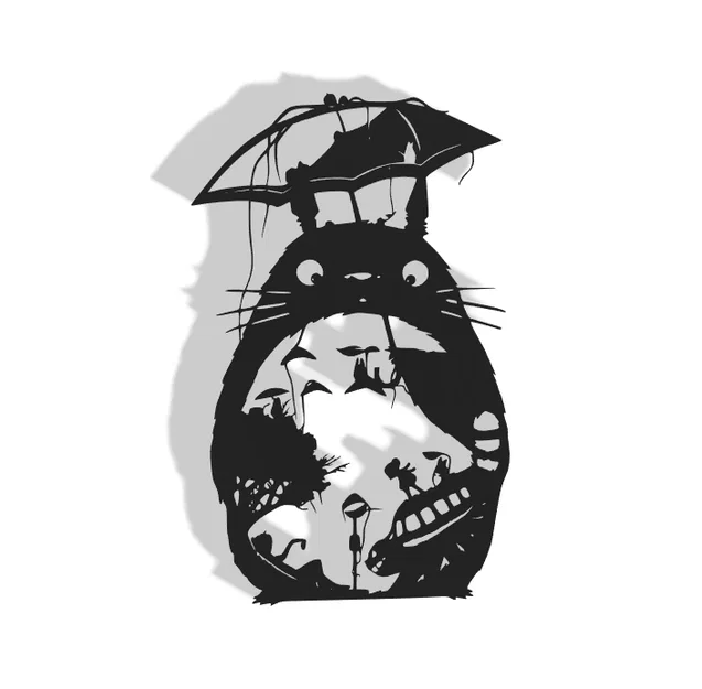 Mô hình treo tường trang trí Totoro - Ghibli Art 3D độc đáo - Image 1